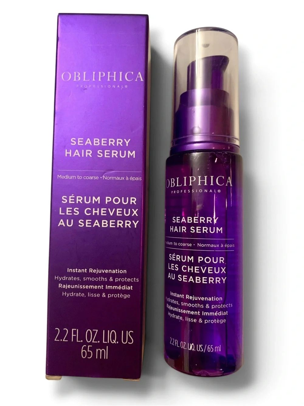 NEW Large Obliphica Professional Seaberry Leave-In Serum 2.2oz Full Size